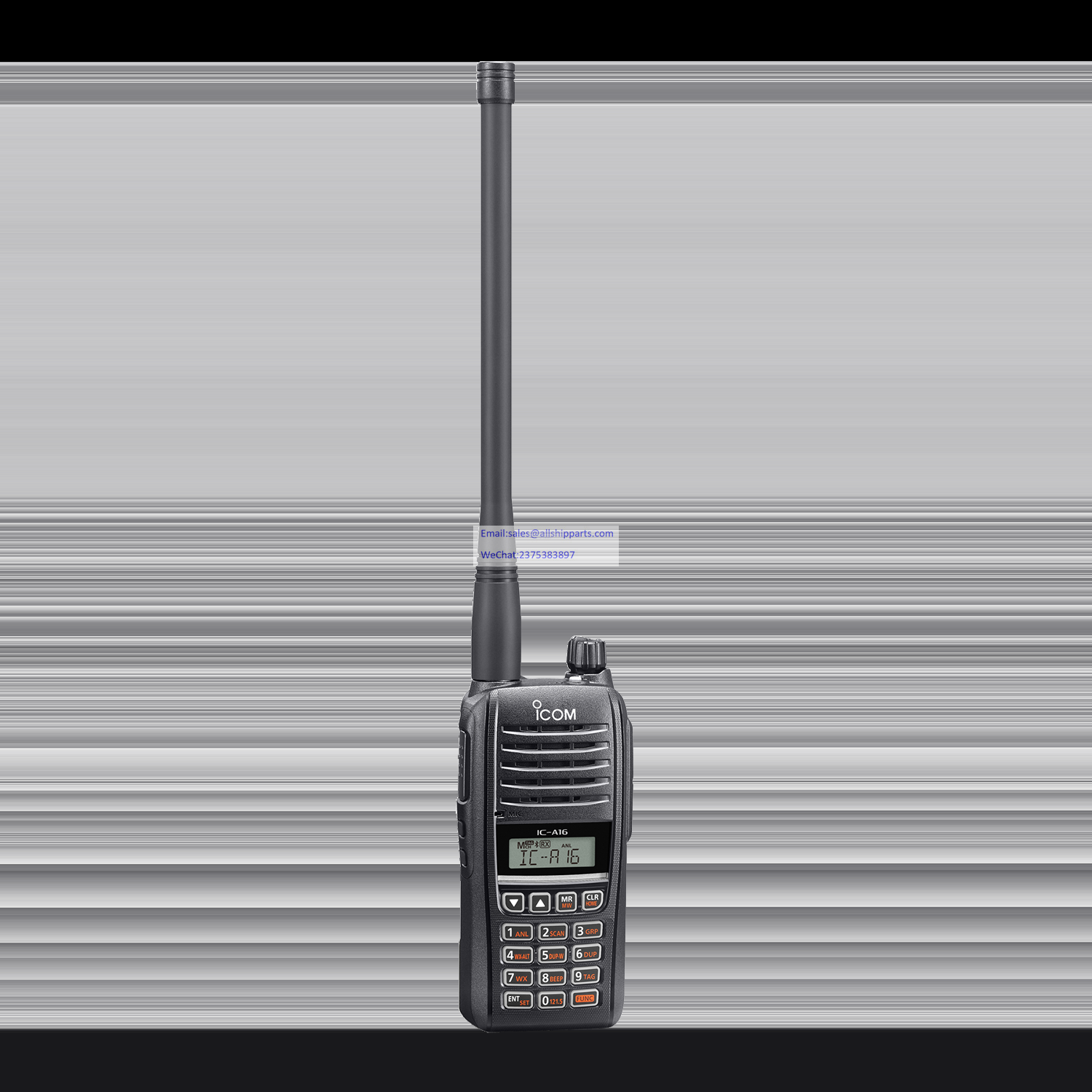 Icom IC-A16 Series Airband Handheld Transceiver – Aviation Radio, 3-Year Warranty
